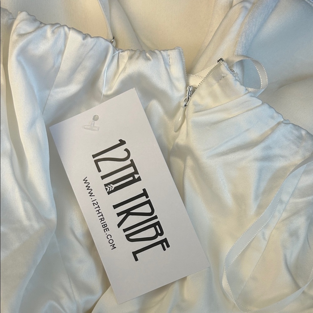 12th Tribe Strapless White Dress - Picture 6 of 6